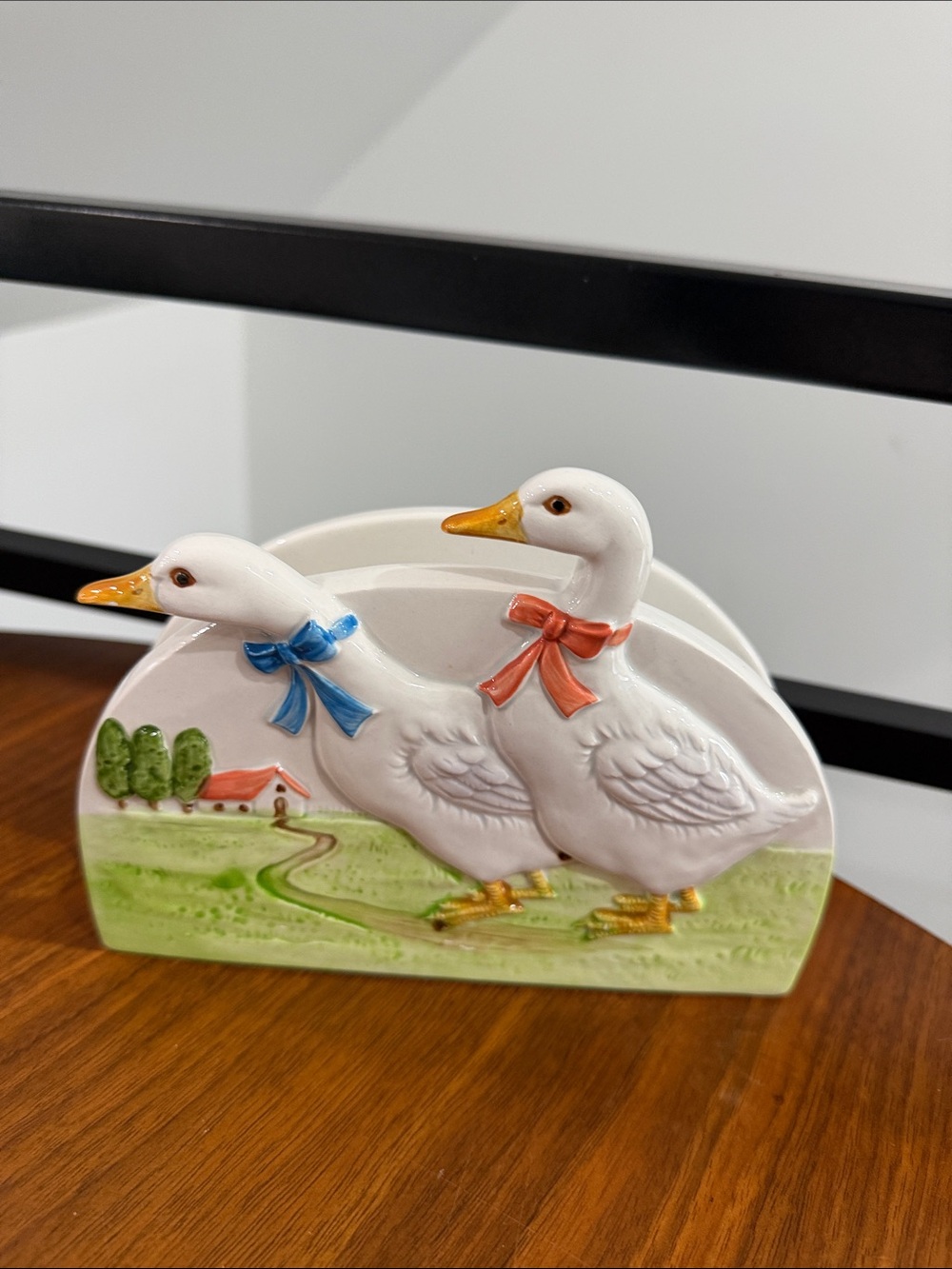Otagiri Vintage Ceramic Duck Napkin Holder